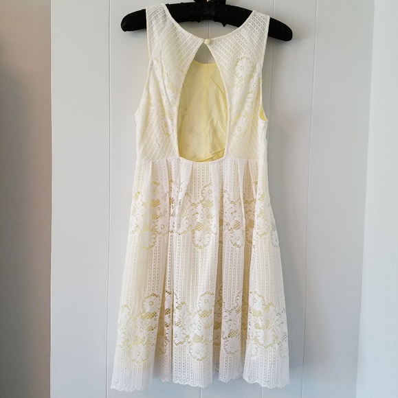 SOLD{Free People} White Lace Rocco Open Back Dress - Picture 3 of 7